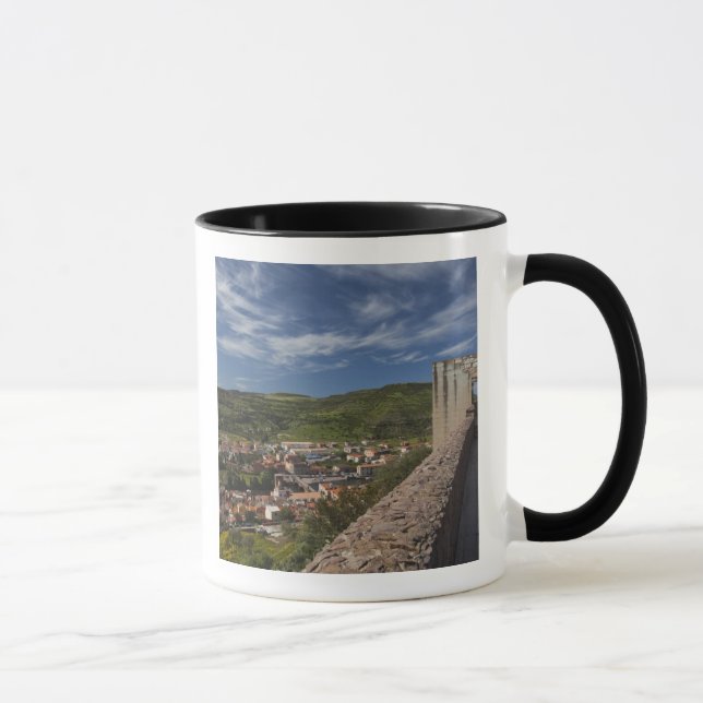 Italy, Sardinia, Bosa. Town view from Castello Mug (Right)