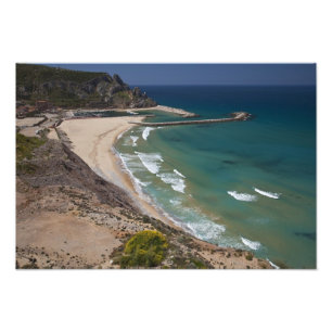 Italy, Sardinia, Buggerru. Buggerru beach and Photo Print