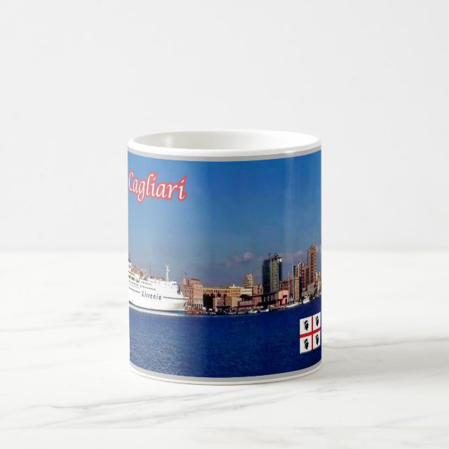 Italy - Sardinia - Cagliari - Harbour - Coffee Mug (Center)