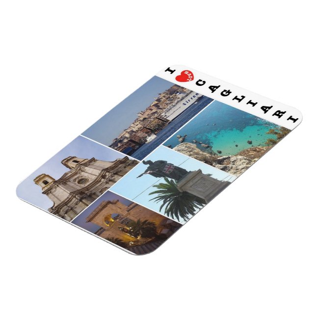 Italy - Sardinia - Cagliari - I Love Magnet (Left Side)