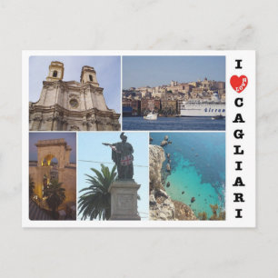 Italy - Sardinia - Cagliari - I Love Postcard