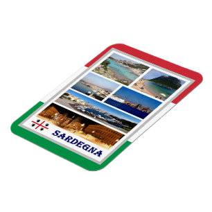 Italy - Sardinia - Mosaic - Magnet