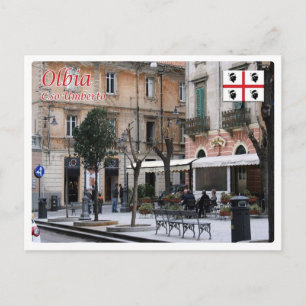 Italy - Sardinia - Olbia - Corso Umberto - Postcard