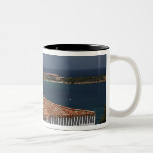 Italy, Sardinia, Porto Cervo. Chiesa di Stella Two-Tone Coffee Mug