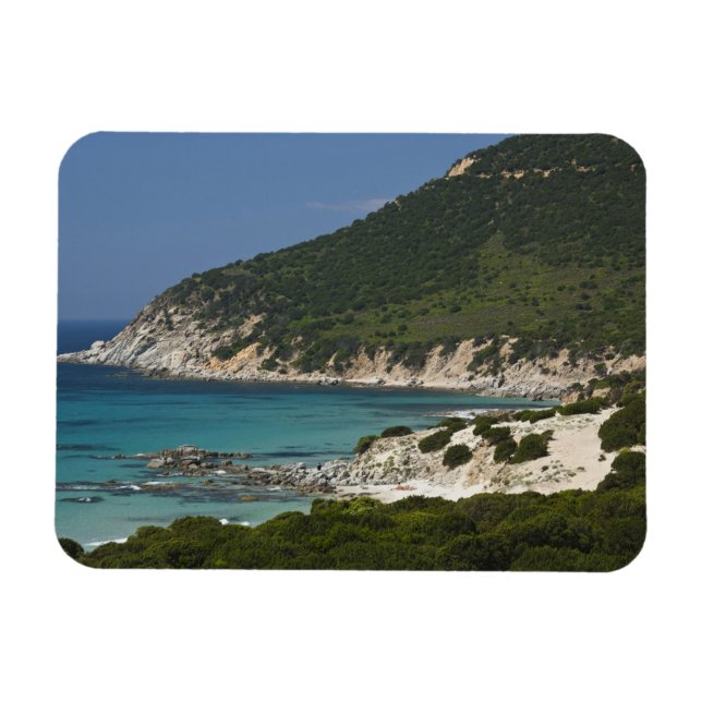 Italy, Sardinia, Solanas. Beach. Magnet (Horizontal)