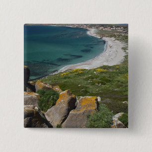 Italy, Sardinia, Tharros. View from the Spanish 15 Cm Square Badge