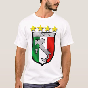 italy shield Italy flag italia map T-Shirt