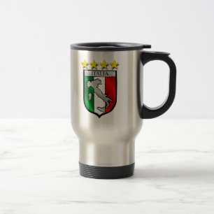 italy shield Italy flag italia map Travel Mug