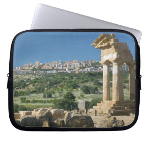 Italy, Sicily, Agrigento, La Valle dei Templi, Laptop Sleeve