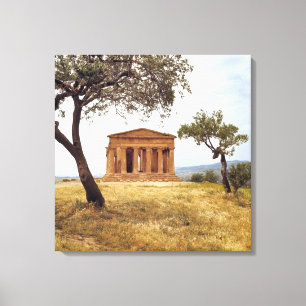 Italy, Sicily, Agrigento. The ruins of the 2 Canvas Print