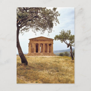 Italy, Sicily, Agrigento. The ruins of the 2 Postcard