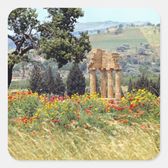 Italy, Sicily, Agrigento. The ruins of the Square Sticker (Front)