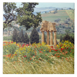 Italy, Sicily, Agrigento. The ruins of the Tile