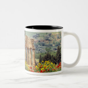Italy, Sicily, Agrigento. The ruins of the Two-Tone Coffee Mug