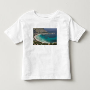 Italy, Sicily, Mondello, View of the beach from Toddler T-Shirt