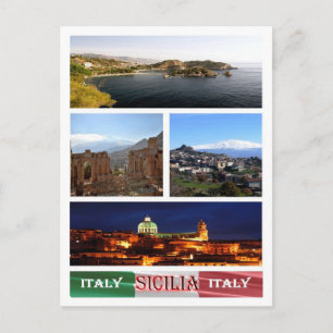 Italy - Sicily - Mosaic - Postcard