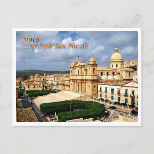 Italy - Sicily - Noto - San Nicolò Cathedral - Postcard