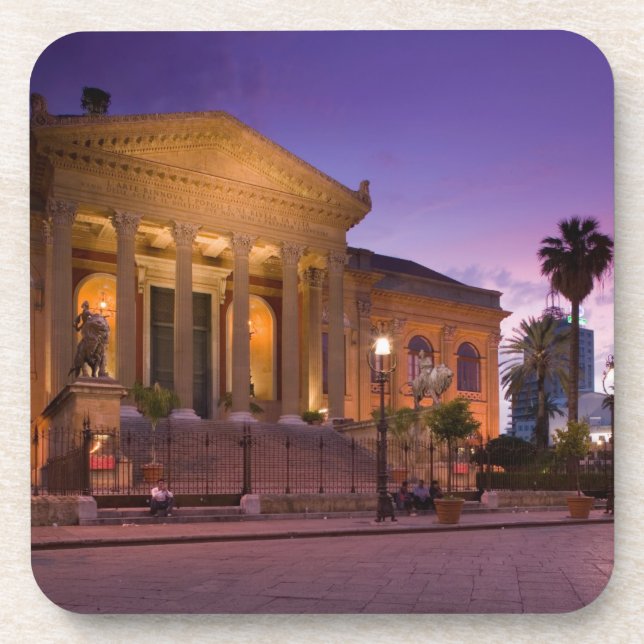 Italy, Sicily, Palermo, Teatro Massimo Opera Coaster (Front)