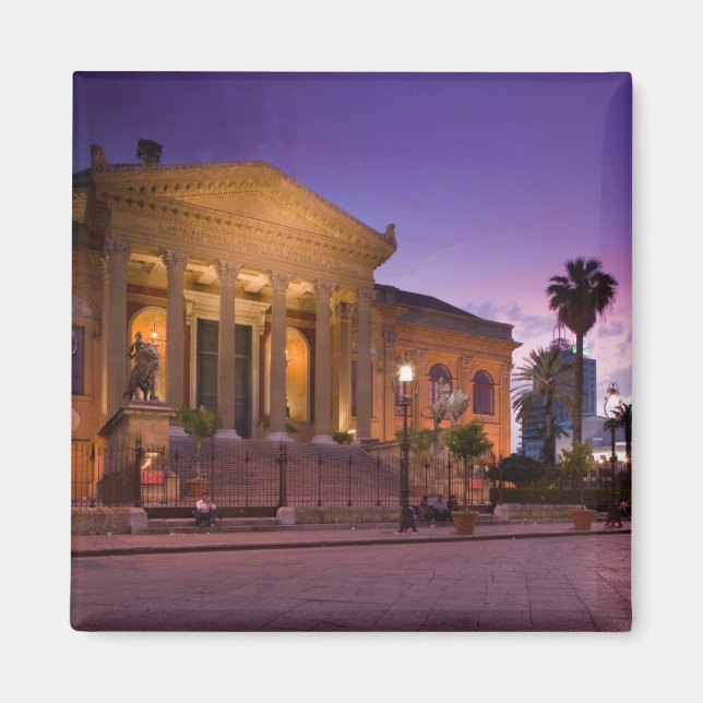 Italy, Sicily, Palermo, Teatro Massimo Opera Magnet (Front)