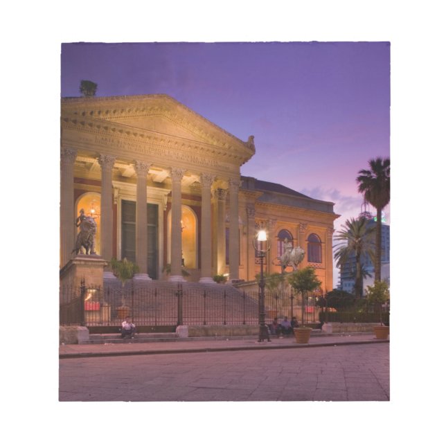 Italy, Sicily, Palermo, Teatro Massimo Opera Notepad (Front)