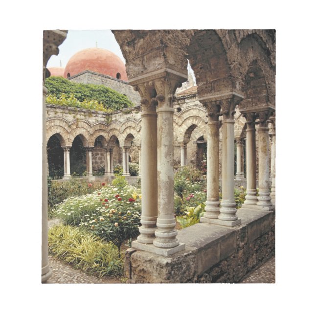 Italy, Sicily, Palermo. The cloisters survive as Notepad (Front)
