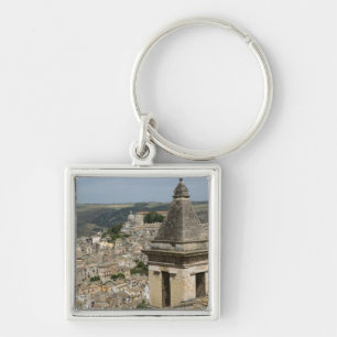 ITALY, Sicily, RAGUSA IBLA: Town View and Santa Key Ring