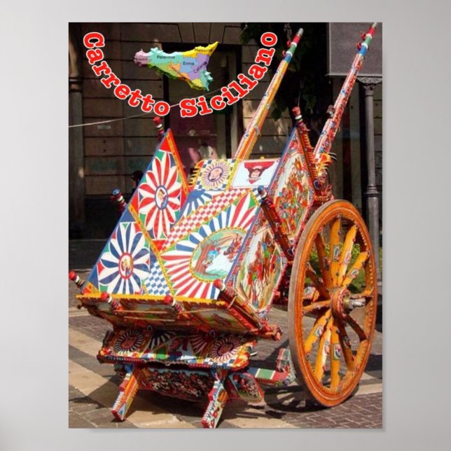 Italy - Sicily - Sicilian Cart - Poster (Front)