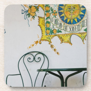 ITALY, Sicily, TAORMINA: Bam, Bar Cafe Detail Coaster