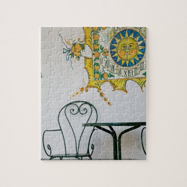 ITALY, Sicily, TAORMINA: Bam, Bar Cafe Detail Jigsaw Puzzle (Vertical)