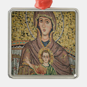 ITALY, Sicily, TAORMINA: Corso Umberto 1, Mosaic Metal Tree Decoration