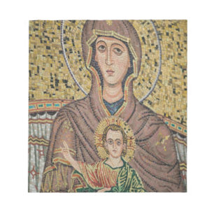 ITALY, Sicily, TAORMINA: Corso Umberto 1, Mosaic Notepad