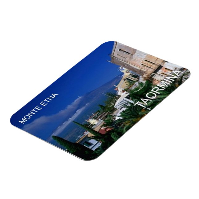 Italy - Sicily - Taormina - Etna - Magnet (Left Side)