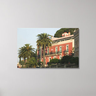 ITALY, Sicily, TAORMINA: Hotel Schuler Canvas Print