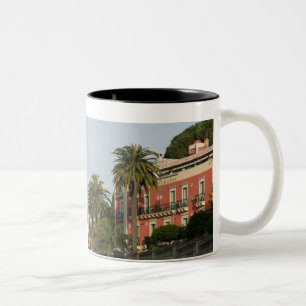 ITALY, Sicily, TAORMINA: Hotel Schuler Two-Tone Coffee Mug