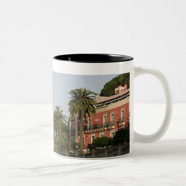 ITALY, Sicily, TAORMINA: Hotel Schuler Two-Tone Coffee Mug (Right)