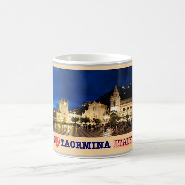 Italy - Sicily - Taormina - I Love - Coffee Mug (Center)