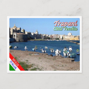 Italy - Sicily - Trapani - Old City - Postcard