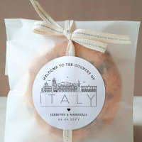 Italy Skyline | Wedding Welcome Message