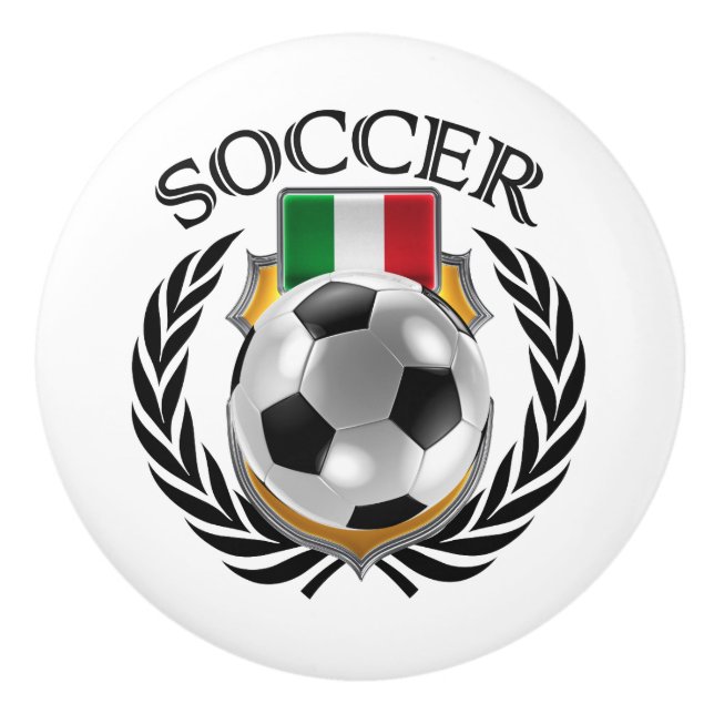Italy Soccer 2016 Fan Gear Ceramic Knob (Front)