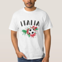 Italy Soccer Ball Grunge Flag