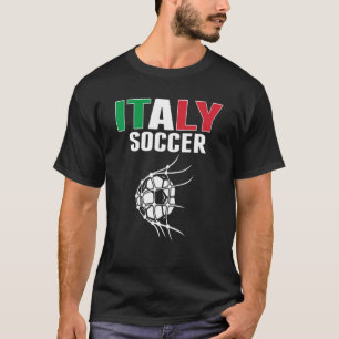 Italy Soccer Ball In Net Goal Italian Football Su T-Shirt