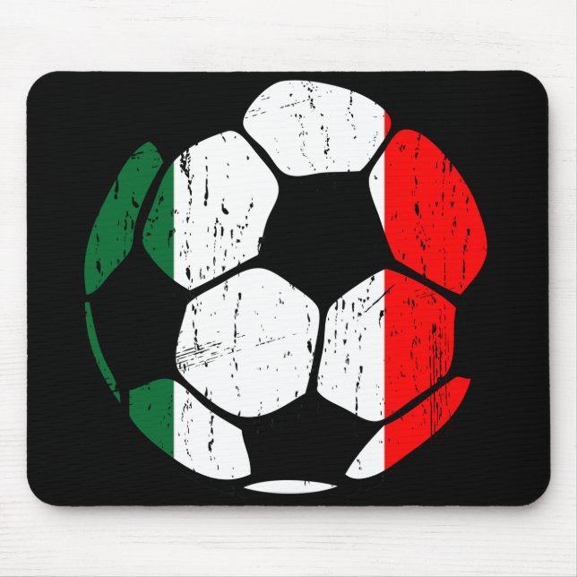 Italy Soccer Ball Mousepad (Front)