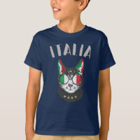 Italy Soccer Cat Mascot Italian Fan flag