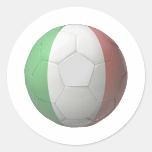 Italy Soccer Classic Round Sticker