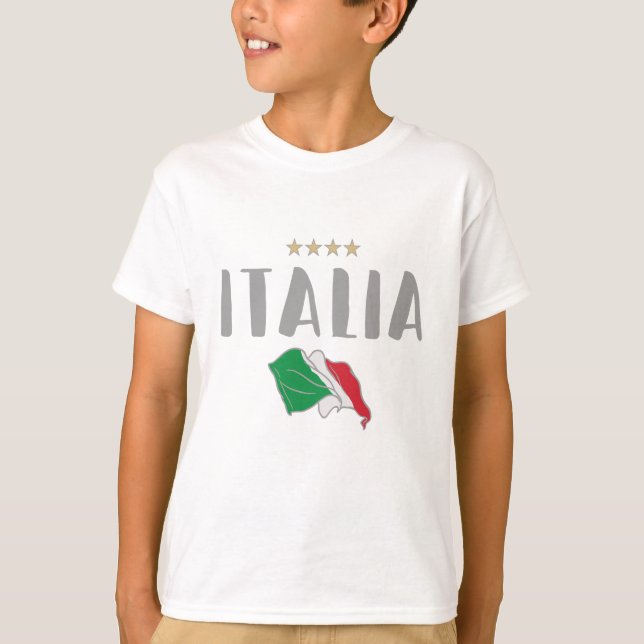 Italy Soccer Football Fan Shirt Flag (Front)