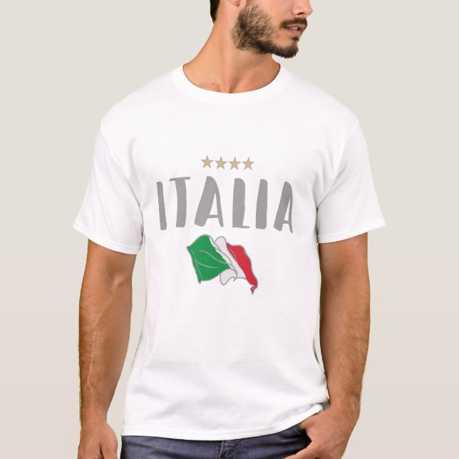 Italy Soccer Football Fan Shirt Flag (Front)