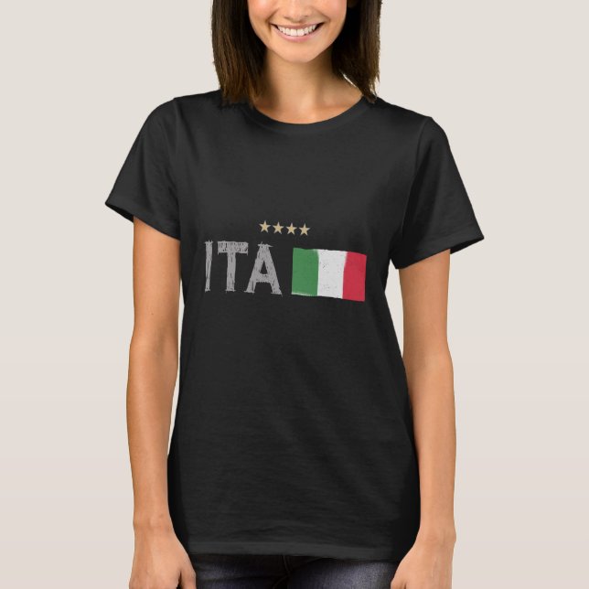 Italy Soccer Football Fan Shirt Flag (Front)