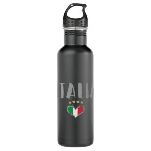 Italy Soccer Football Fan Shirt Flag 710 Ml Water Bottle