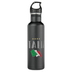 Italy Soccer Football Fan Shirt Flag 710 Ml Water Bottle