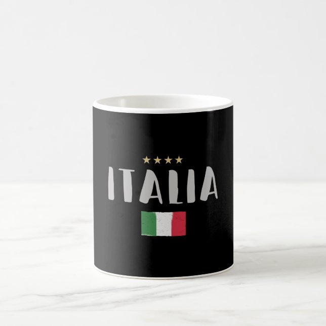 Italy Soccer Football Fan Shirt Flag Coffee Mug (Center)